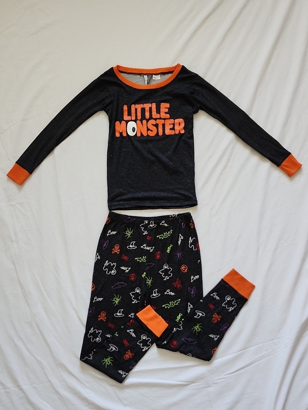 NWT Jaclyn Intimates Kids Little Monster Halloween Pajama Set Size S